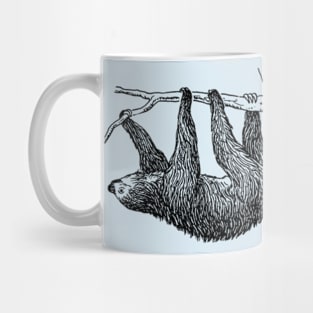 Cute sloth sketch print tees Mug